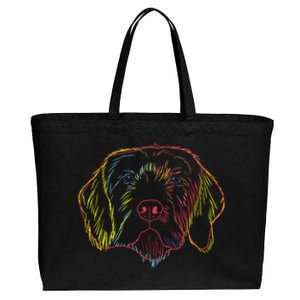 Colourful Dog Pudelpointer Funny Gift Cotton Canvas Jumbo Tote