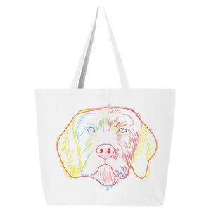 Colourful Dog Pudelpointer Funny Gift 25L Jumbo Tote