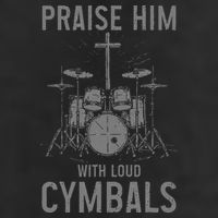 Christian Drummer Praise Him With Loud Cymbals 25L Jumbo Tote