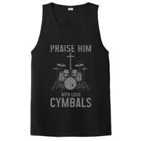 Christian Drummer Praise Him With Loud Cymbals PosiCharge Competitor Tank