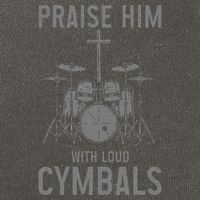 Christian Drummer Praise Him With Loud Cymbals Cotton Canvas Backpack