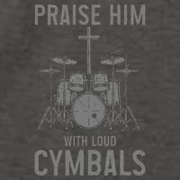 Christian Drummer Praise Him With Loud Cymbals Vector Backpack