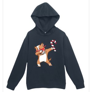 Christmas Dabbing Pitbull Puppy Dog Candy Cane Dance Gift Urban Pullover Hoodie