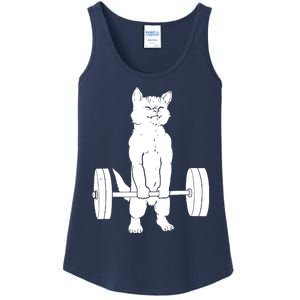 Cat Deadlift Powerlifting Ladies Essential Tank