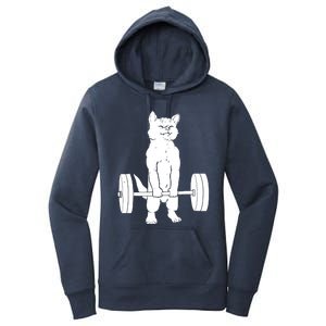 Cat Deadlift Powerlifting Women's Pullover Hoodie