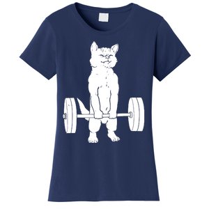 Cat Deadlift Powerlifting Women's T-Shirt