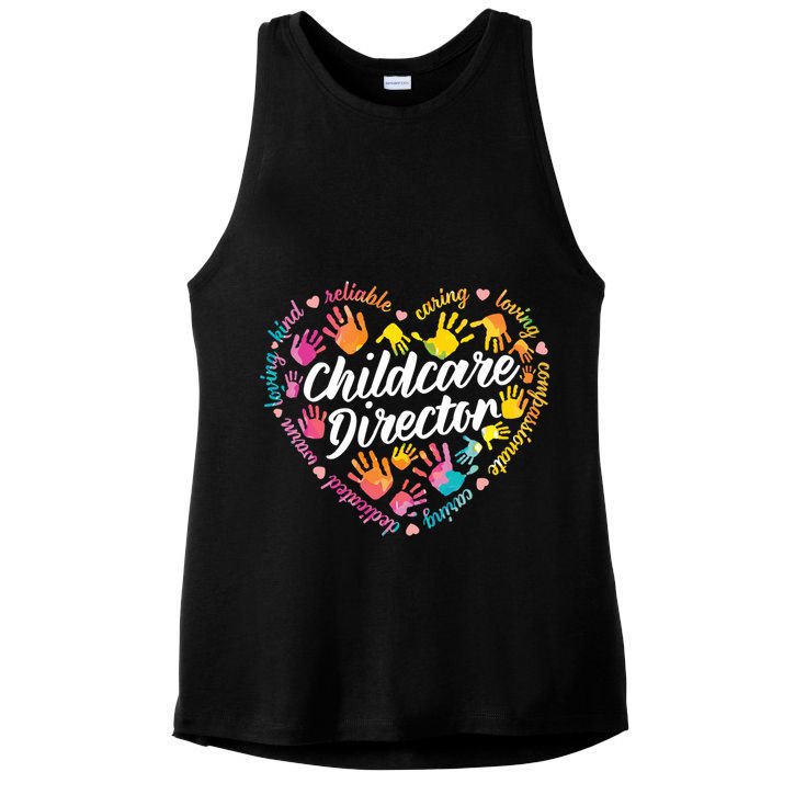 Care Director Profession Kindergarten Teachers Gift Ladies PosiCharge Tri-Blend Wicking Tank