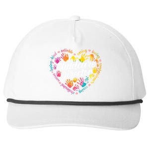 Care Director Profession Kindergarten Teachers Gift Snapback Five-Panel Rope Hat