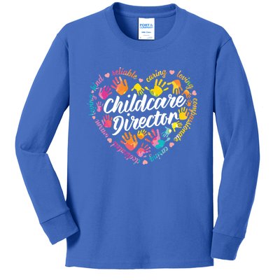 Care Director Profession Kindergarten Teachers Gift Kids Long Sleeve Shirt