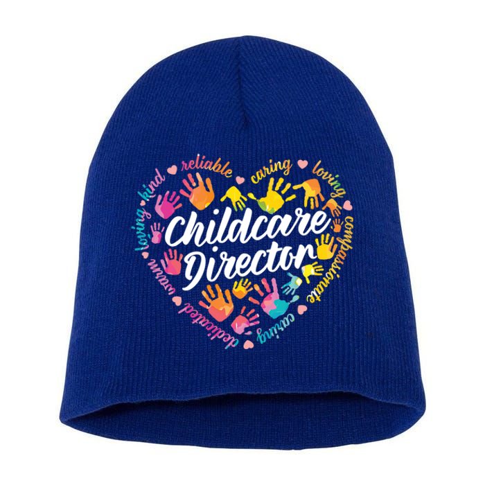 Care Director Profession Kindergarten Teachers Gift Short Acrylic Beanie