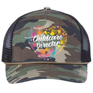 Care Director Profession Kindergarten Teachers Gift Retro Rope Trucker Hat Cap