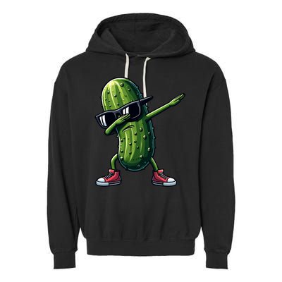 Cucumber Dabbing Pickle Dancing Lover Vintage Pickles Meaningful Gift Garment-Dyed Fleece Hoodie