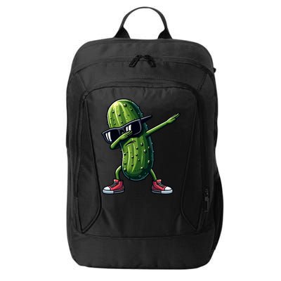 Cucumber Dabbing Pickle Dancing Lover Vintage Pickles Meaningful Gift City Backpack