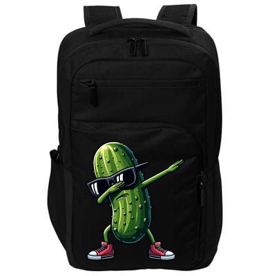 Cucumber Dabbing Pickle Dancing Lover Vintage Pickles Meaningful Gift Impact Tech Backpack