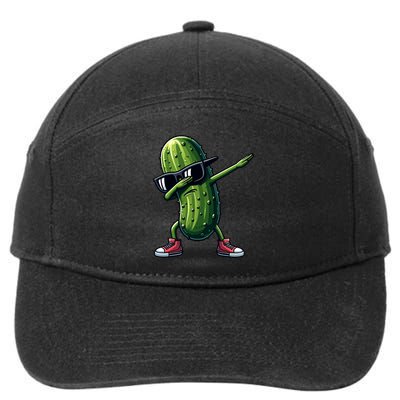 Cucumber Dabbing Pickle Dancing Lover Vintage Pickles Meaningful Gift 7-Panel Snapback Hat