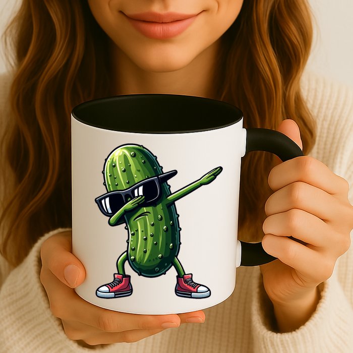 Cucumber Dabbing Pickle Dancing Lover Vintage Pickles Meaningful Gift Mug