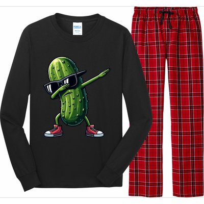 Cucumber Dabbing Pickle Dancing Lover Vintage Pickles Meaningful Gift Long Sleeve Pajama Set