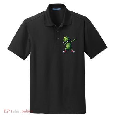 Cucumber Dabbing Pickle Dancing Lover Vintage Pickles Meaningful Gift Dry Zone Grid Polo
