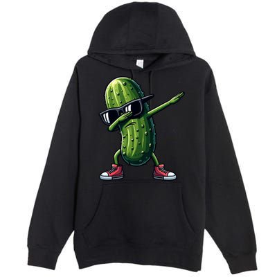 Cucumber Dabbing Pickle Dancing Lover Vintage Pickles Meaningful Gift Premium Pullover Hoodie