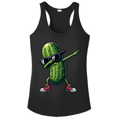 Cucumber Dabbing Pickle Dancing Lover Vintage Pickles Meaningful Gift Ladies PosiCharge Competitor Racerback Tank