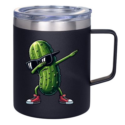 Cucumber Dabbing Pickle Dancing Lover Vintage Pickles Meaningful Gift 12oz Stainless Steel Coffee Mug
