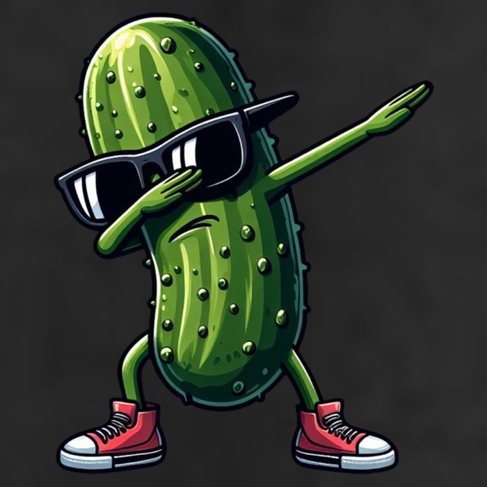 Cucumber Dabbing Pickle Dancing Lover Vintage Pickles Meaningful Gift Golf Towel