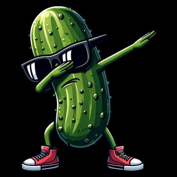 Cucumber Dabbing Pickle Dancing Lover Vintage Pickles Meaningful Gift Women's Crop Top Tee