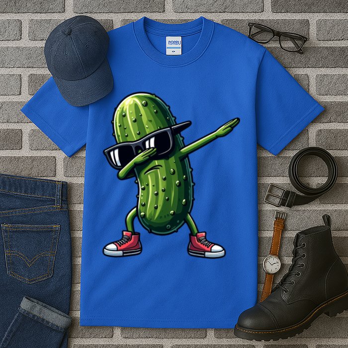 Cucumber Dabbing Pickle Dancing Lover Vintage Pickles Meaningful Gift Tall T-Shirt