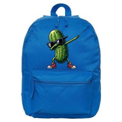 Cucumber Dabbing Pickle Dancing Lover Vintage Pickles Meaningful Gift 16 in Basic Backpack