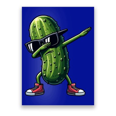 Cucumber Dabbing Pickle Dancing Lover Vintage Pickles Meaningful Gift Poster