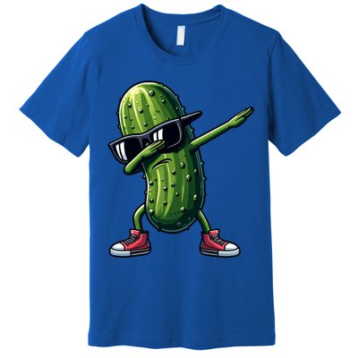 Cucumber Dabbing Pickle Dancing Lover Vintage Pickles Meaningful Gift Premium T-Shirt