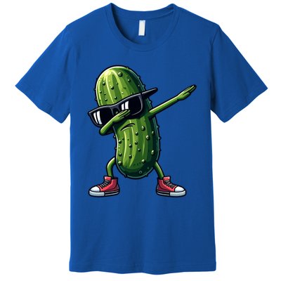 Cucumber Dabbing Pickle Dancing Lover Vintage Pickles Meaningful Gift Premium T-Shirt