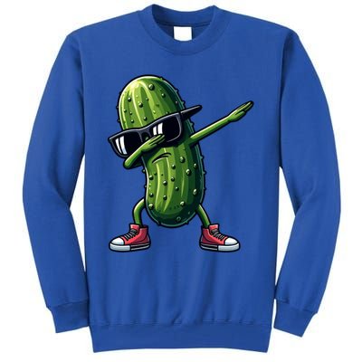 Cucumber Dabbing Pickle Dancing Lover Vintage Pickles Meaningful Gift Tall Sweatshirt