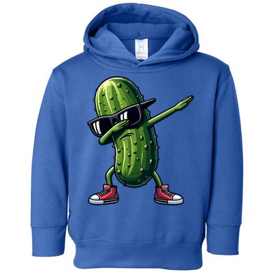 Cucumber Dabbing Pickle Dancing Lover Vintage Pickles Meaningful Gift Toddler Hoodie