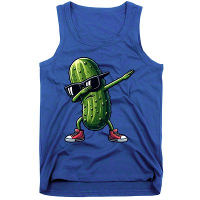 Cucumber Dabbing Pickle Dancing Lover Vintage Pickles Meaningful Gift Tank Top