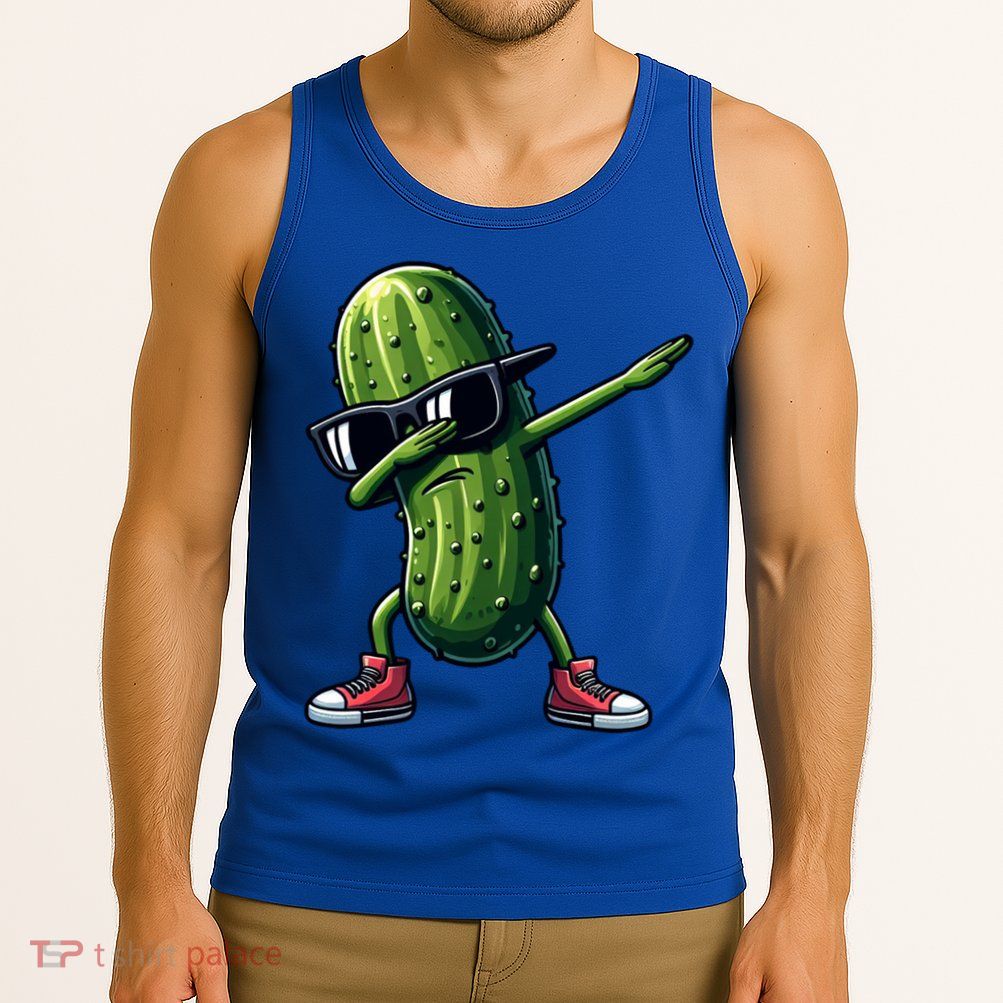 Cucumber Dabbing Pickle Dancing Lover Vintage Pickles Meaningful Gift Tank Top