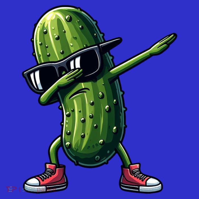 Cucumber Dabbing Pickle Dancing Lover Vintage Pickles Meaningful Gift Tank Top