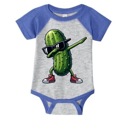 Cucumber Dabbing Pickle Dancing Lover Vintage Pickles Meaningful Gift Infant Baby Jersey Bodysuit