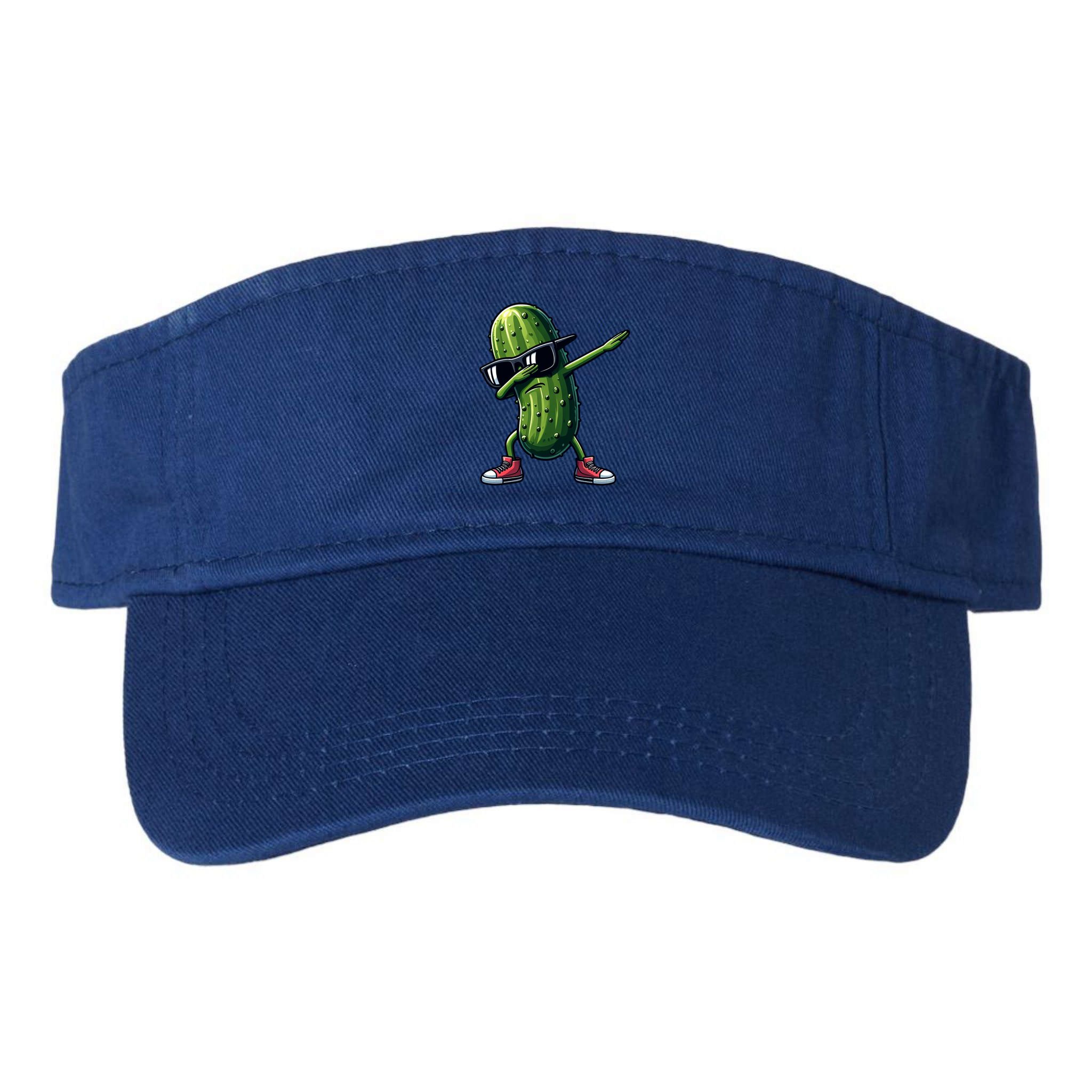 Cucumber Dabbing Pickle Dancing Lover Vintage Pickles Meaningful Gift Visor
