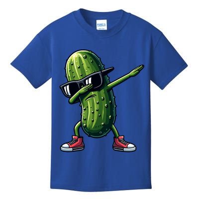 Cucumber Dabbing Pickle Dancing Lover Vintage Pickles Meaningful Gift Kids T-Shirt