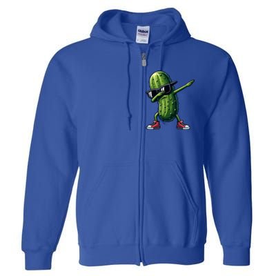 Cucumber Dabbing Pickle Dancing Lover Vintage Pickles Meaningful Gift Full Zip Hoodie