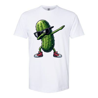 Cucumber Dabbing Pickle Dancing Lover Vintage Pickles Meaningful Gift Softstyle CVC T-Shirt