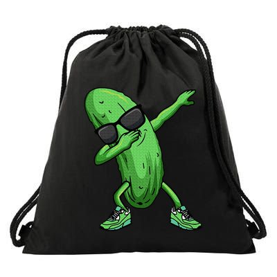 Cucumber Dabbing Pickle Dancing Lover Drawstring Bag