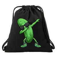 Cucumber Dabbing Pickle Dancing Lover Drawstring Bag