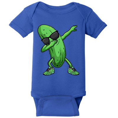 Cucumber Dabbing Pickle Dancing Lover Baby Bodysuit