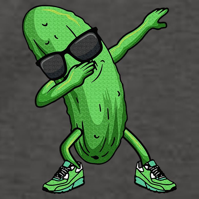 Cucumber Dabbing Pickle Dancing Lover Vector Backpack