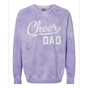 Cheer Dad Proud Cheerleading Dad Gift Colorblast Crewneck Sweatshirt