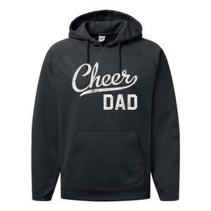 Cheer Dad Proud Cheerleading Dad Gift Performance Fleece Hoodie