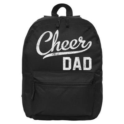 Cheer Dad Proud Cheerleading Dad Gift 16 in Basic Backpack