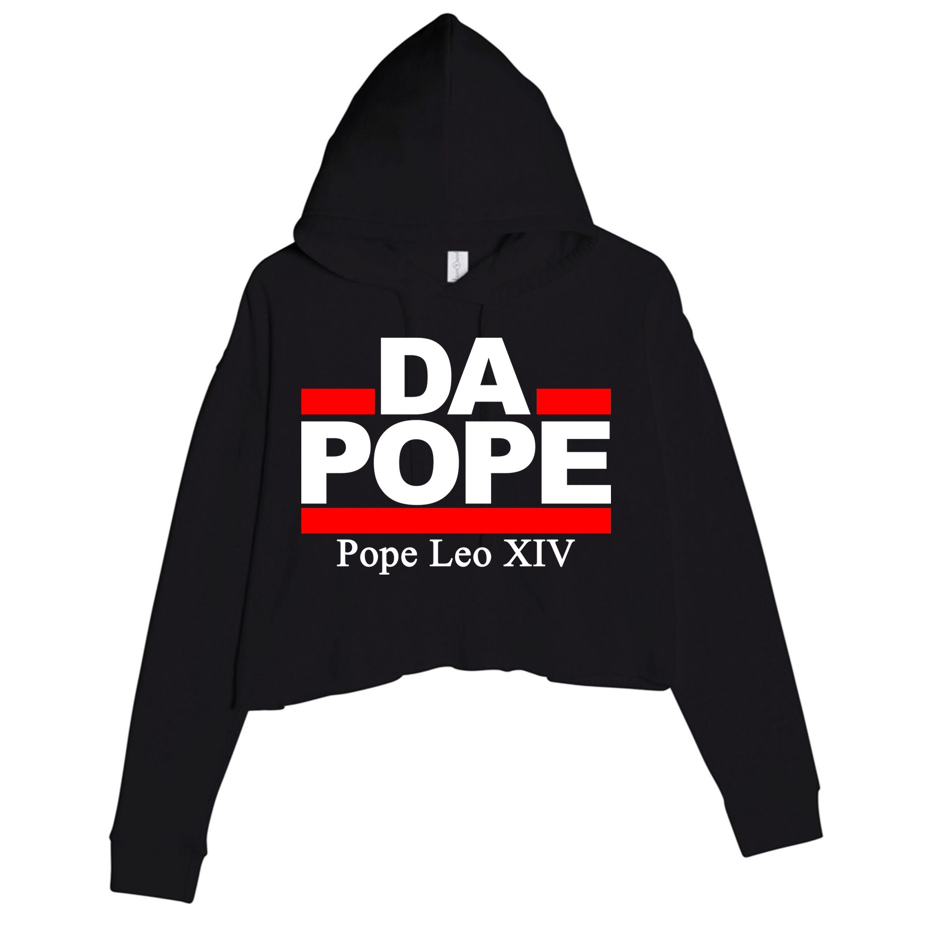 Chicago Da Pope Leo XIV Cardinal Robert Prevost Crop Fleece Hoodie